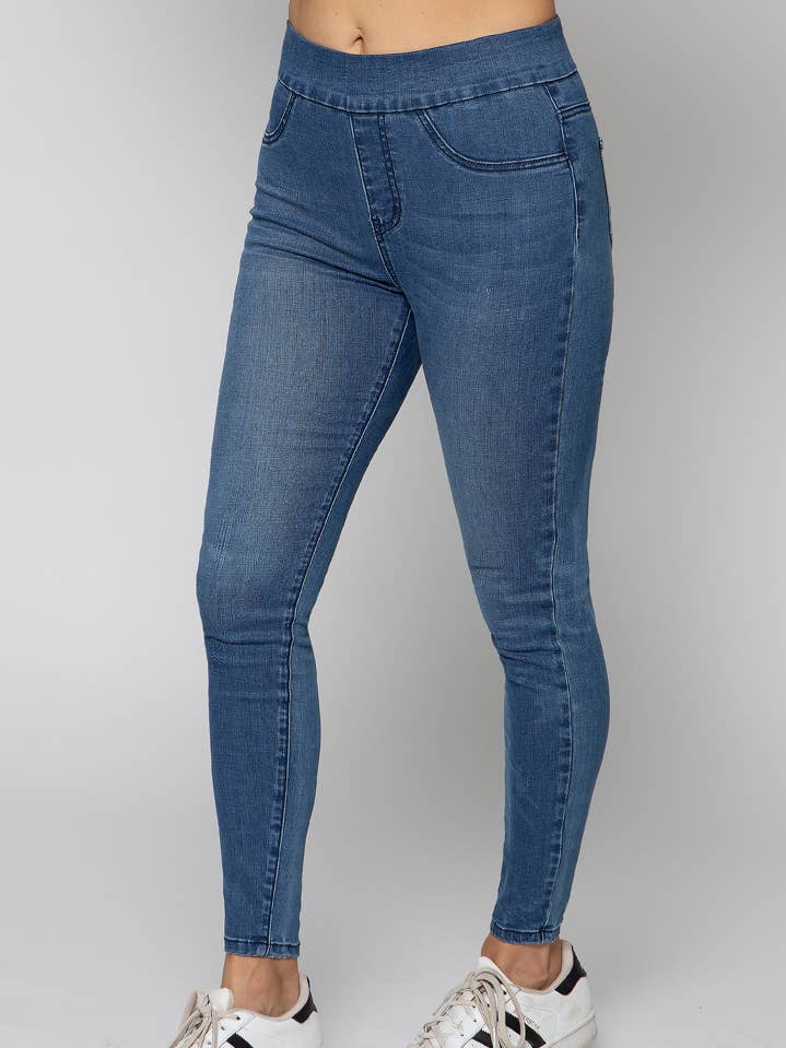 Stretchy Pull on Skinny Jeggings for wholesale by LaSculpte