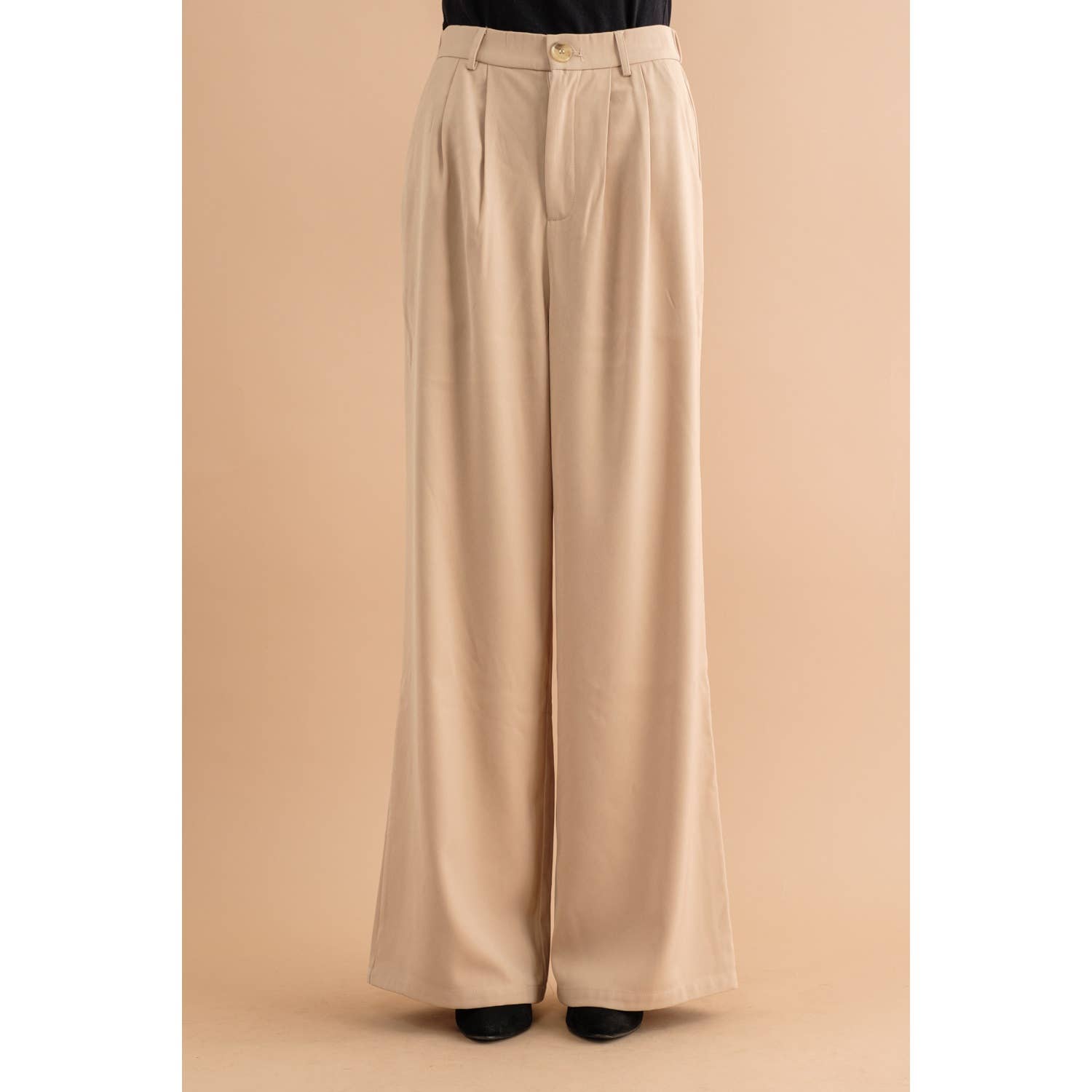 Sweet Generis – Großhandel Hose – Damen – WEITE HOSE MIT HOHER TAILLE0