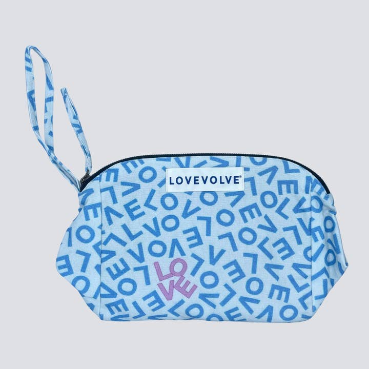 Love Cosmetic Bag - Seabreeze for wholesale by LOVEVOLVE®️