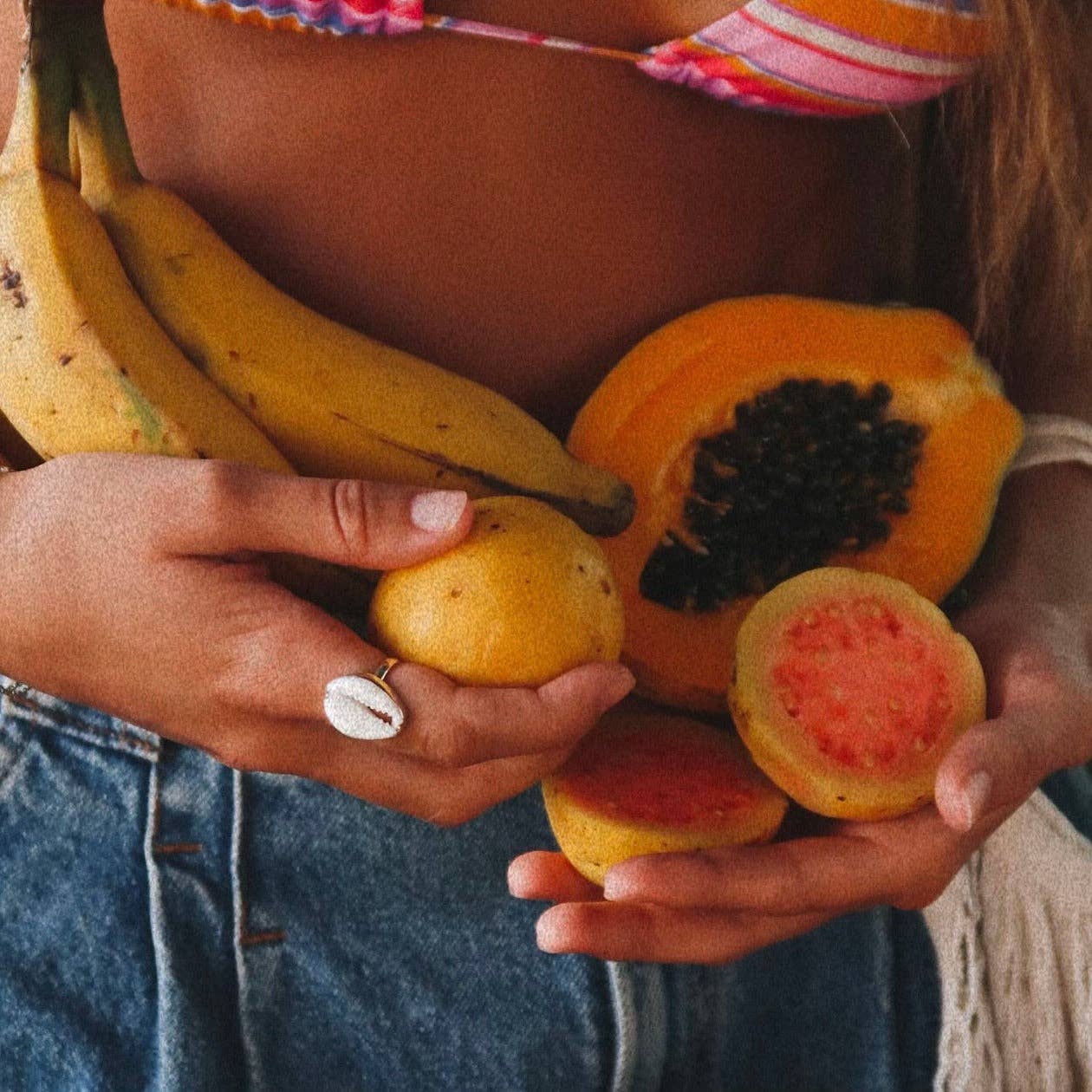 The Salty Gem - Wholesale Cocktail/Statement Ring - Shell Ring (Handmade)1