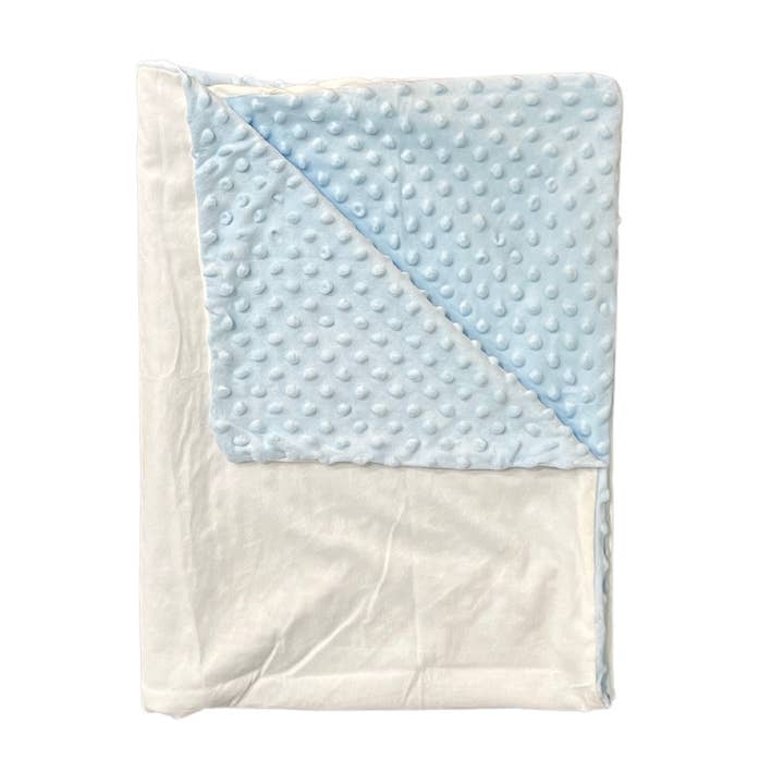 Sublimation Kings of Florida - Wholesale Bedding Blanket - Kids & Baby - Sublimation Plush Minky Baby Blankets | Blue, Pink, White