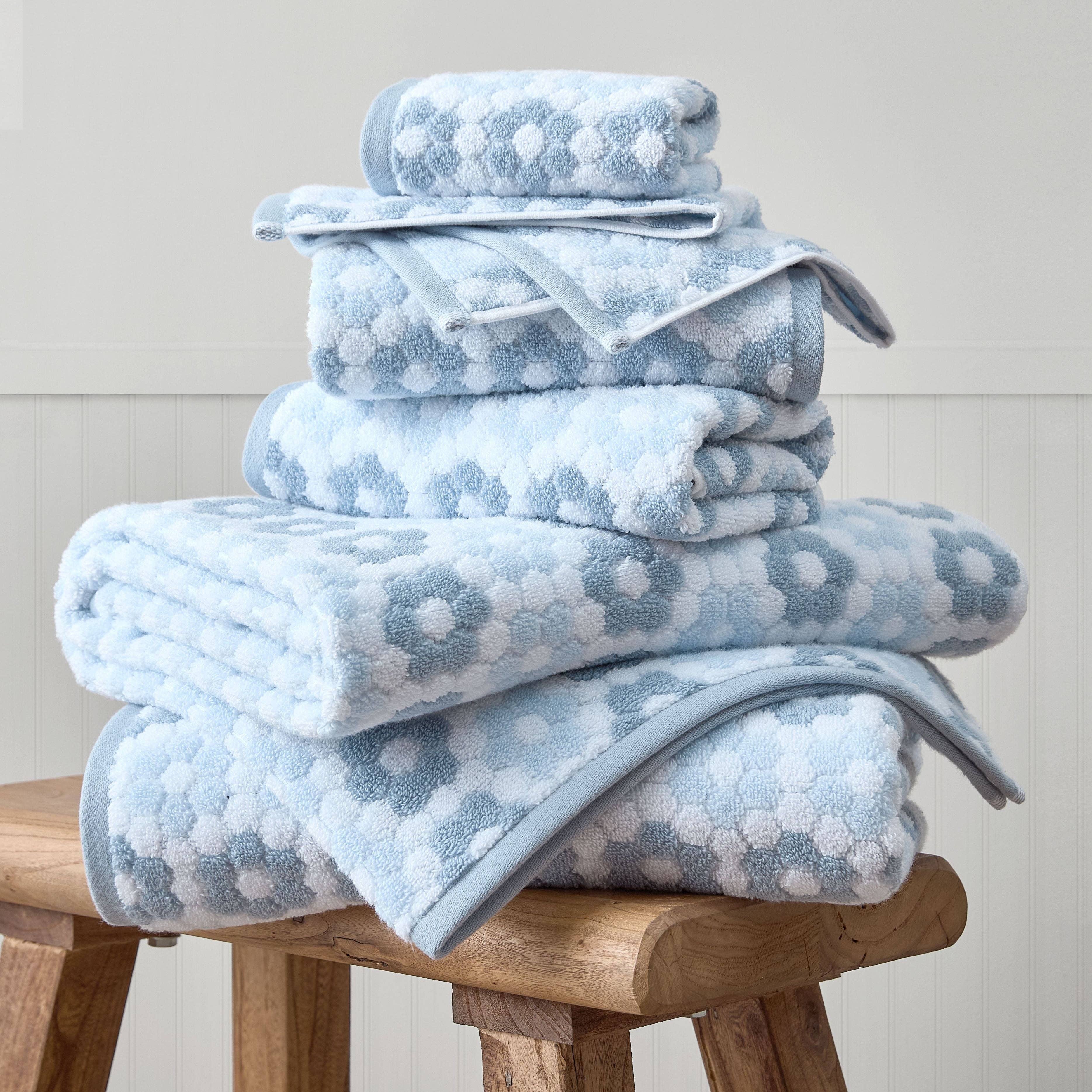 Blue Monica 6-Piece Towel Set for wholesale on Faire0