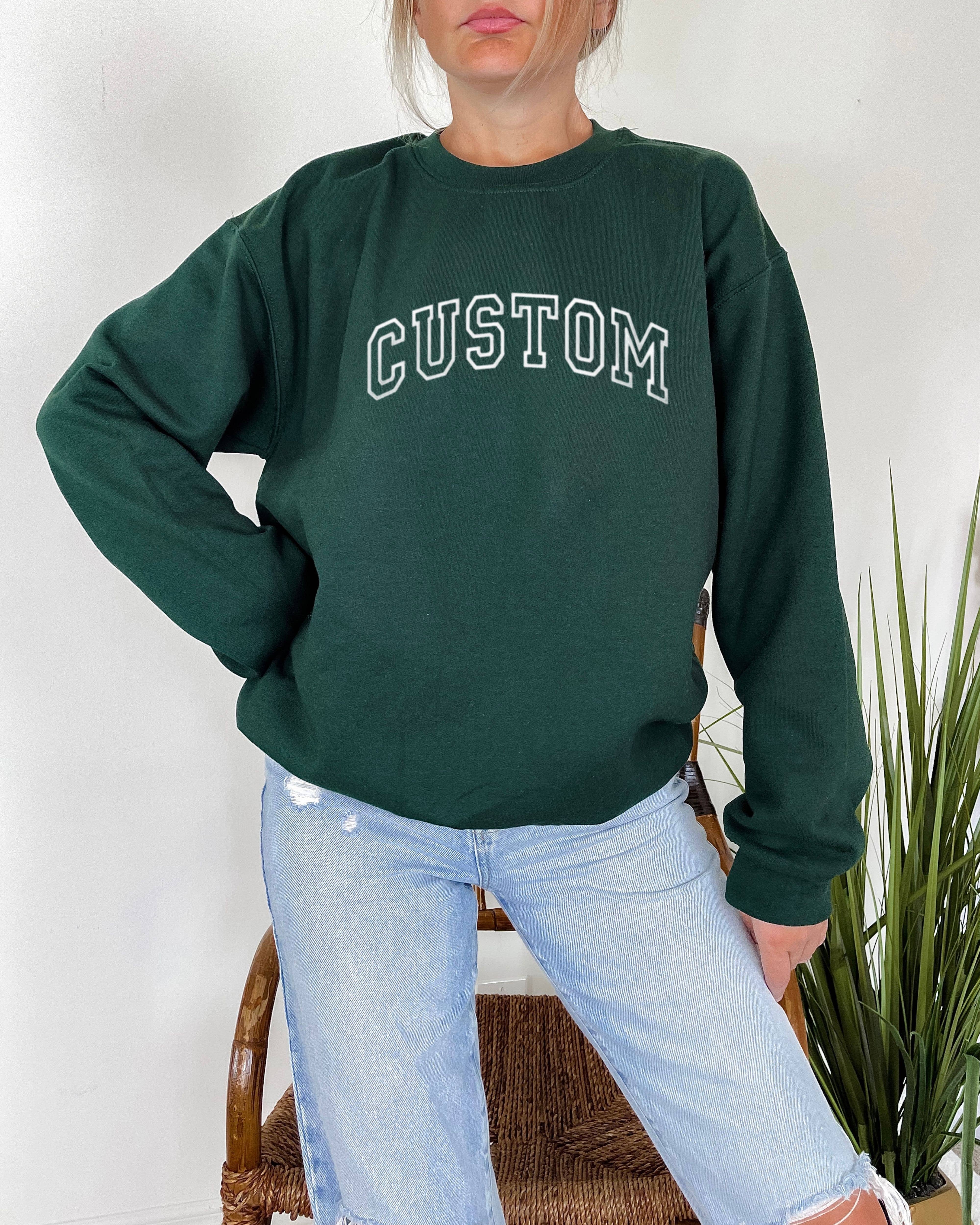 Buleana Boutique and Textiles LLC - Vente Sweat-shirt – unisexe - Sweatshirts unisex minimalistes à col camionneur personnalisés brodés6