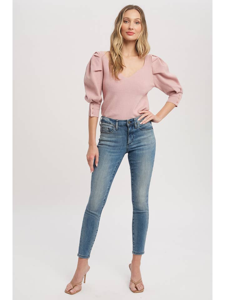Bluivy - Venta al por mayor Jersey corto de punto - Mujer - JERSEY MANGA CORTA PUFF45