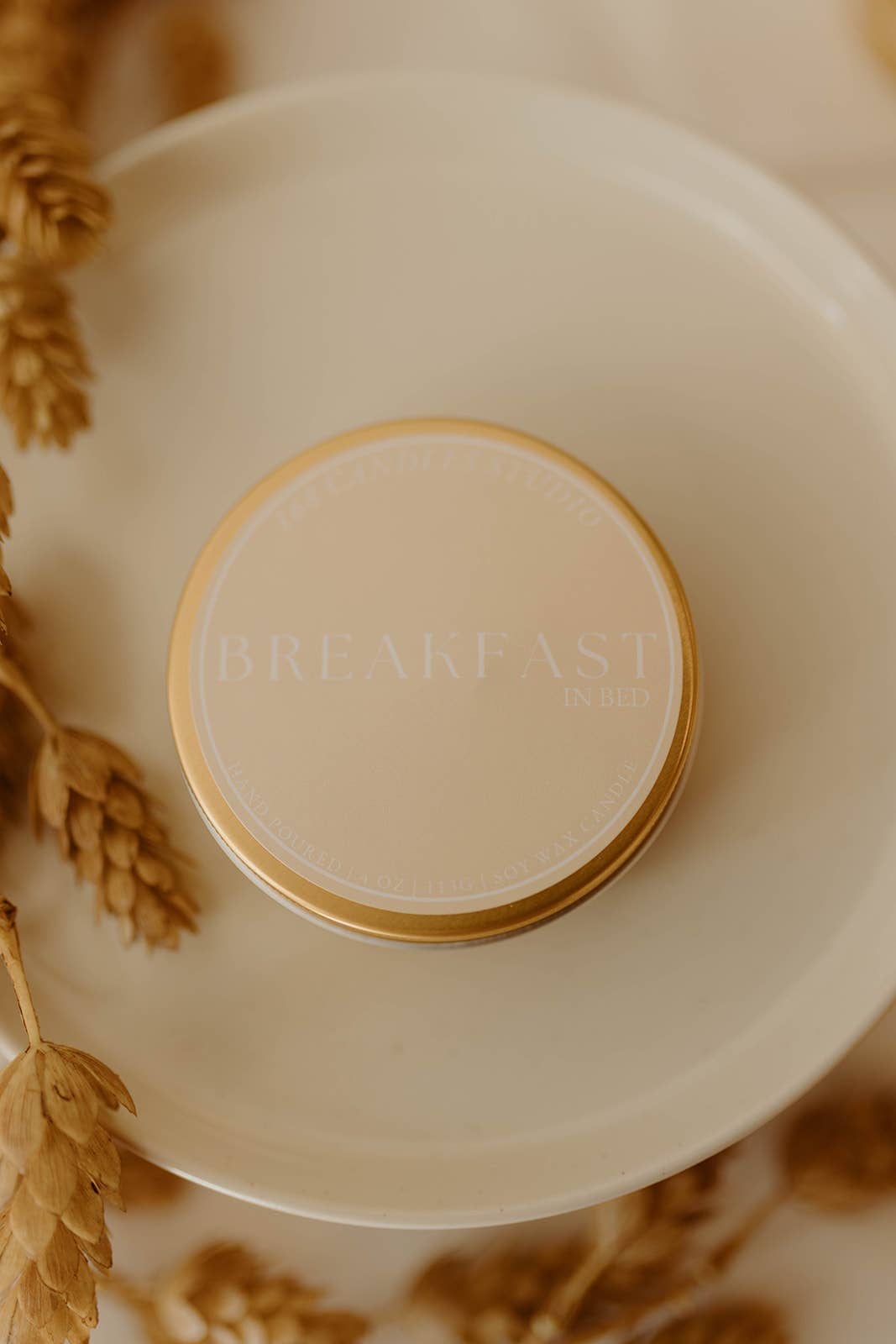 168 Candles Studio – Velas de viagem por atacado – Vela de 4oz Pequeno-almoço na Cama1