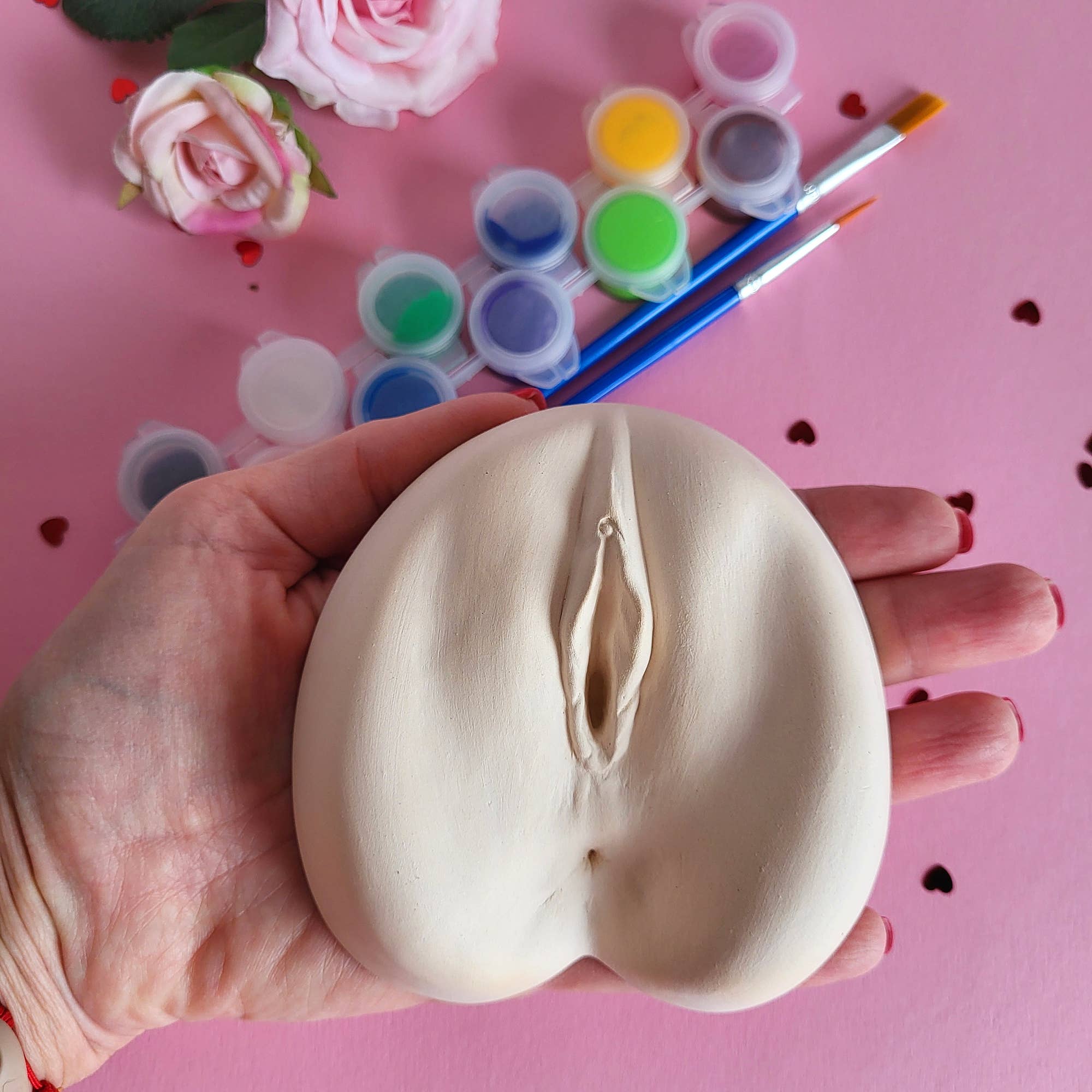 Cozy Home Ideas - Wholesale DIY Craft Kit - Ceramic vagina painting kit for bachelor parties games1