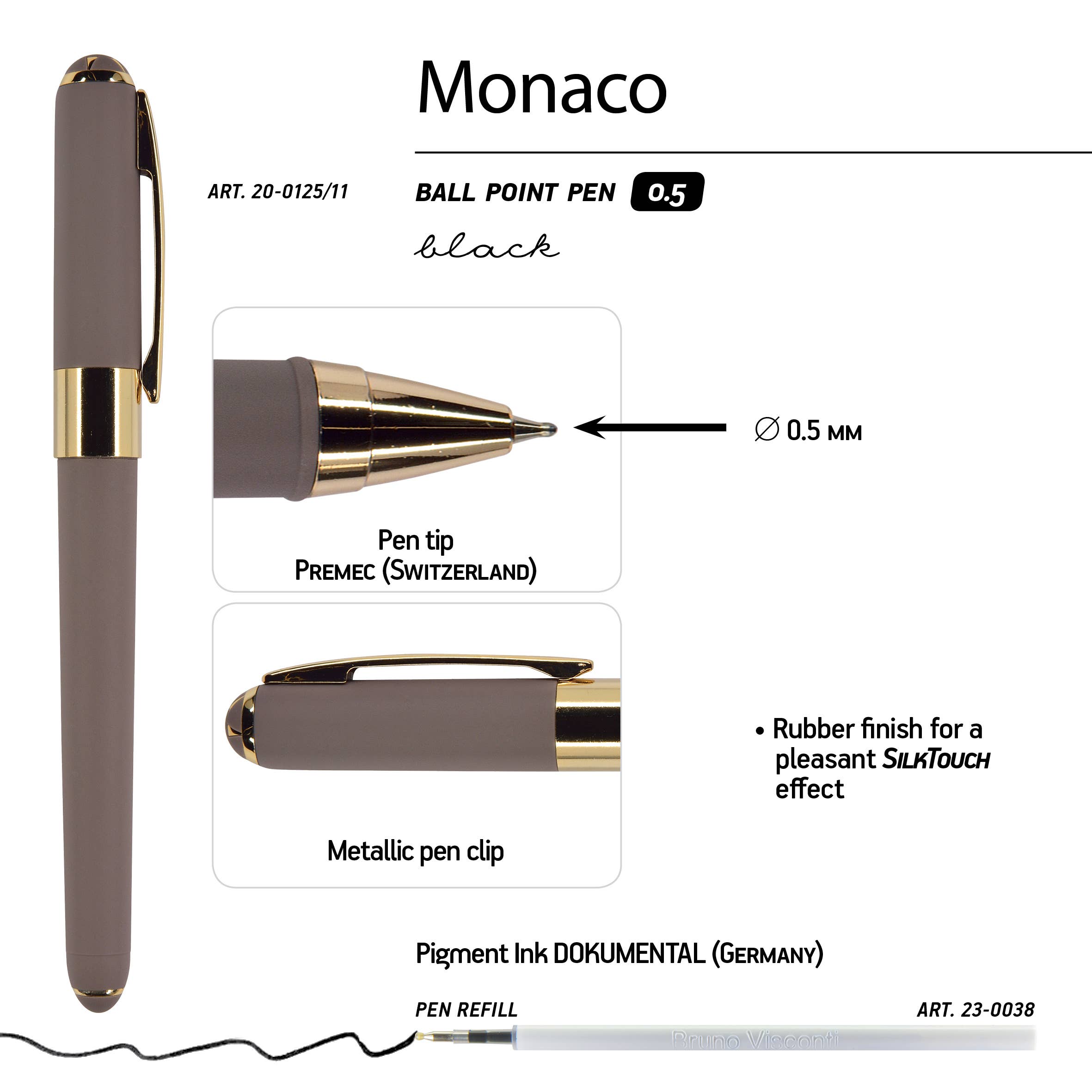BV by Bruno Visconti - Wholesale Pen - Monaco - Grey3