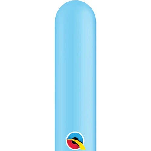Party Expo, LLC - Venta al por mayor Globo - Qualatex - Globos de látex Qpak de 260 W de color azul pálido (50 unidades)