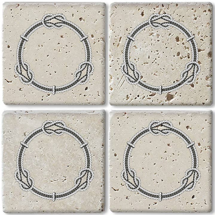 Stone coasters set - Ilaria for wholesale by Queence