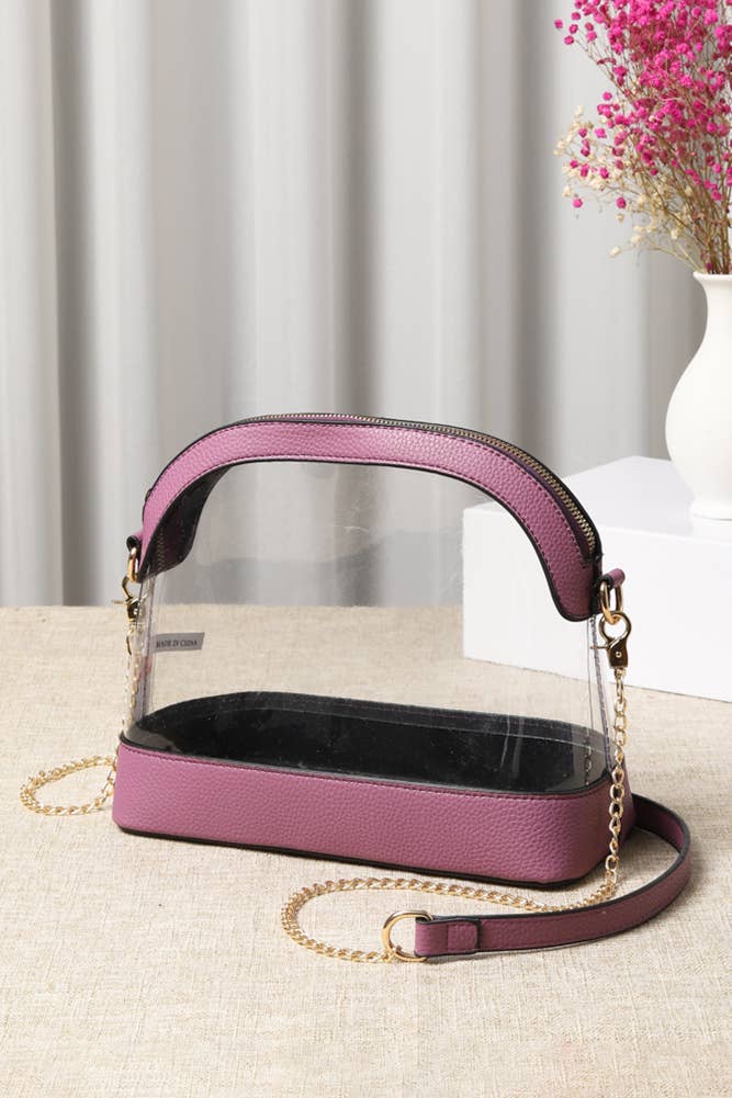 Hana – bolsa tiracolo - Mulher por atacado – Bolsa transparente para estádio e shows9