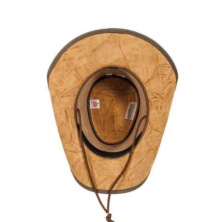 American Hat Makers – Engroshandel Cowboyhat - Unisex – Outback Læder Cowboyhat - Stil Stampede12