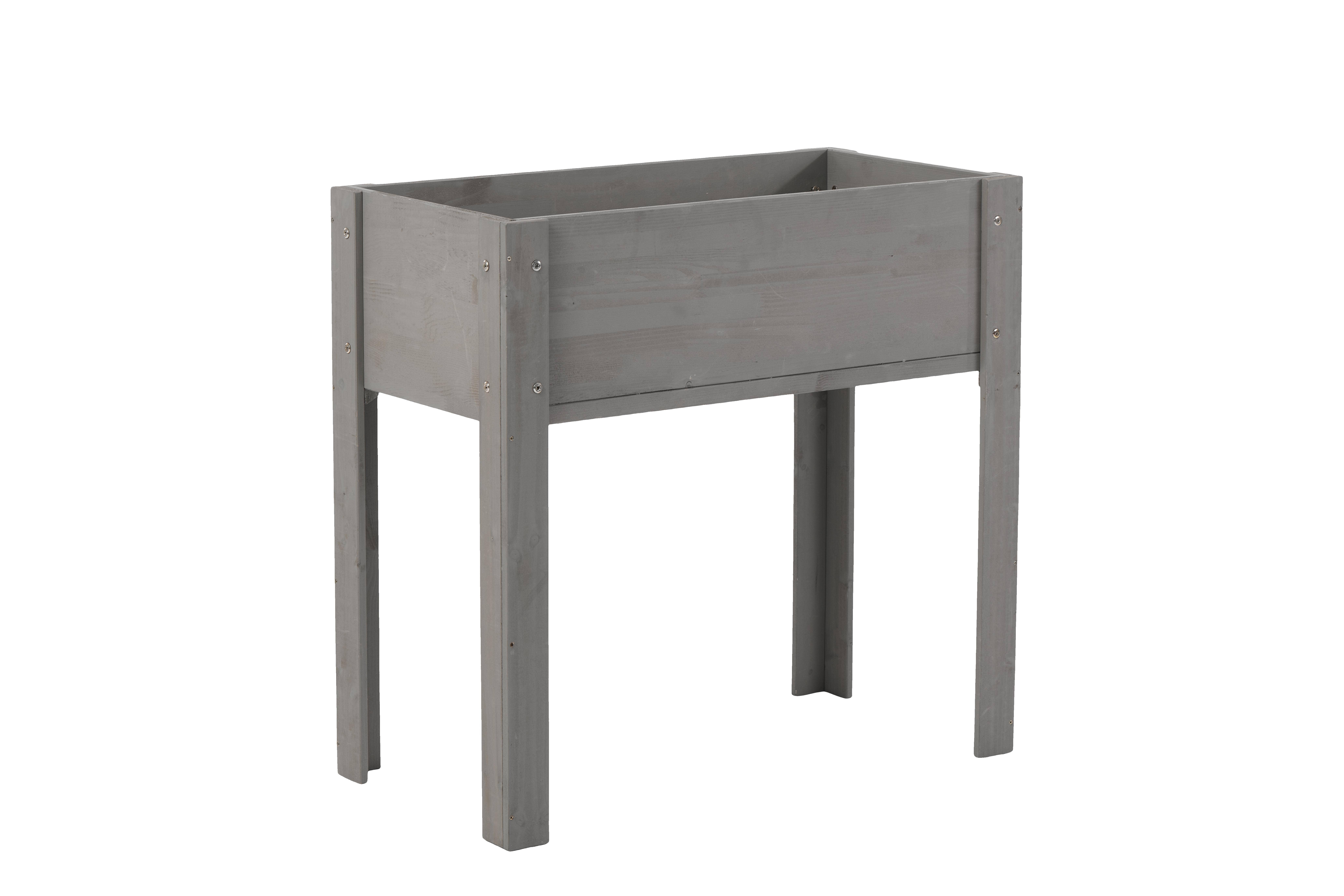 39F Inc. - Wholesale Planter Box - 31" Raised Garden Bed with Legs, Brown/Grey11