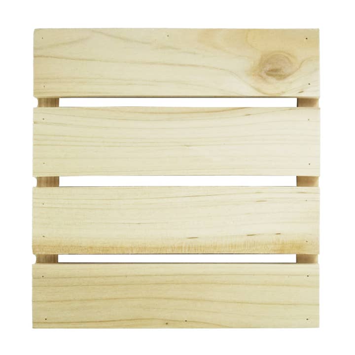 Wooden Slat, 6x6x3.5cm for wholesale by Angels Craft