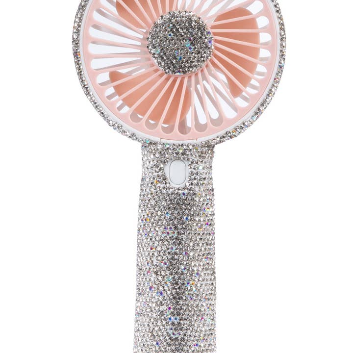 Ole - Wholesale Handheld Electric Fan - Ceramic Rhinestone Portable Fan MIS10206