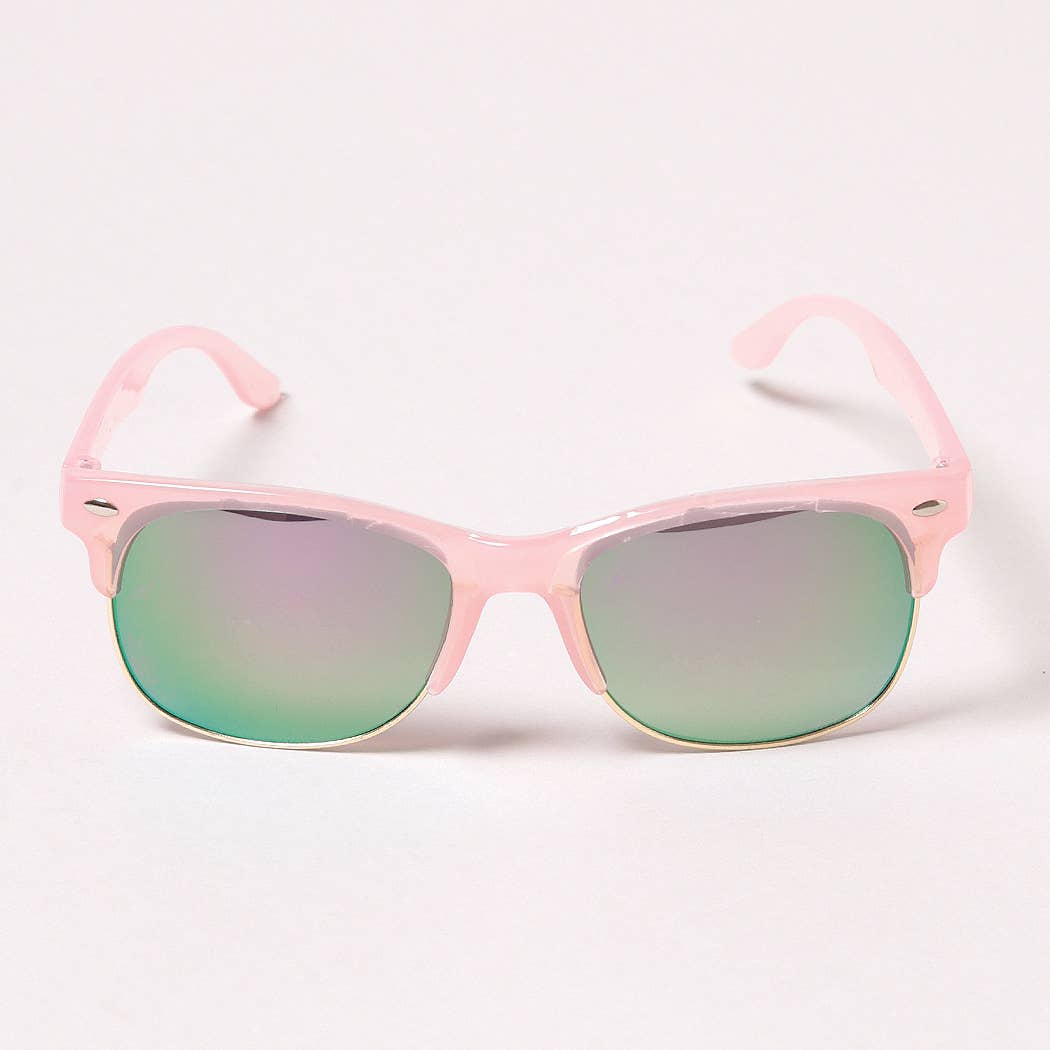 12 OLIKA FÄRGER Barnens reflekterande mode solglasögon för wholesale på Faire5