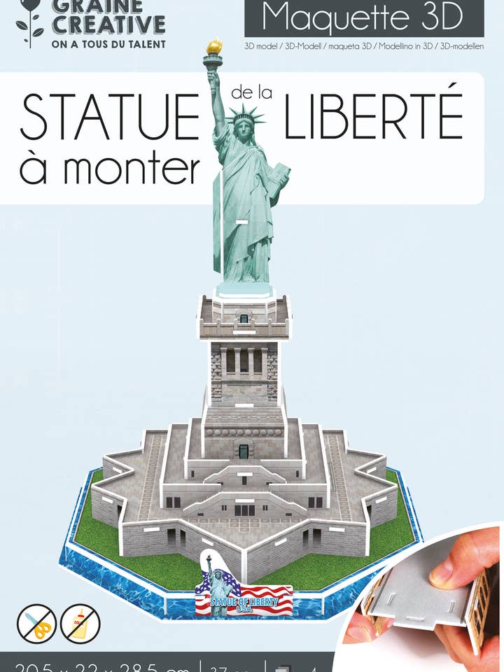 STATUE OF LIBERTY MODEL PUZZLE for wholesale by Graine Créative