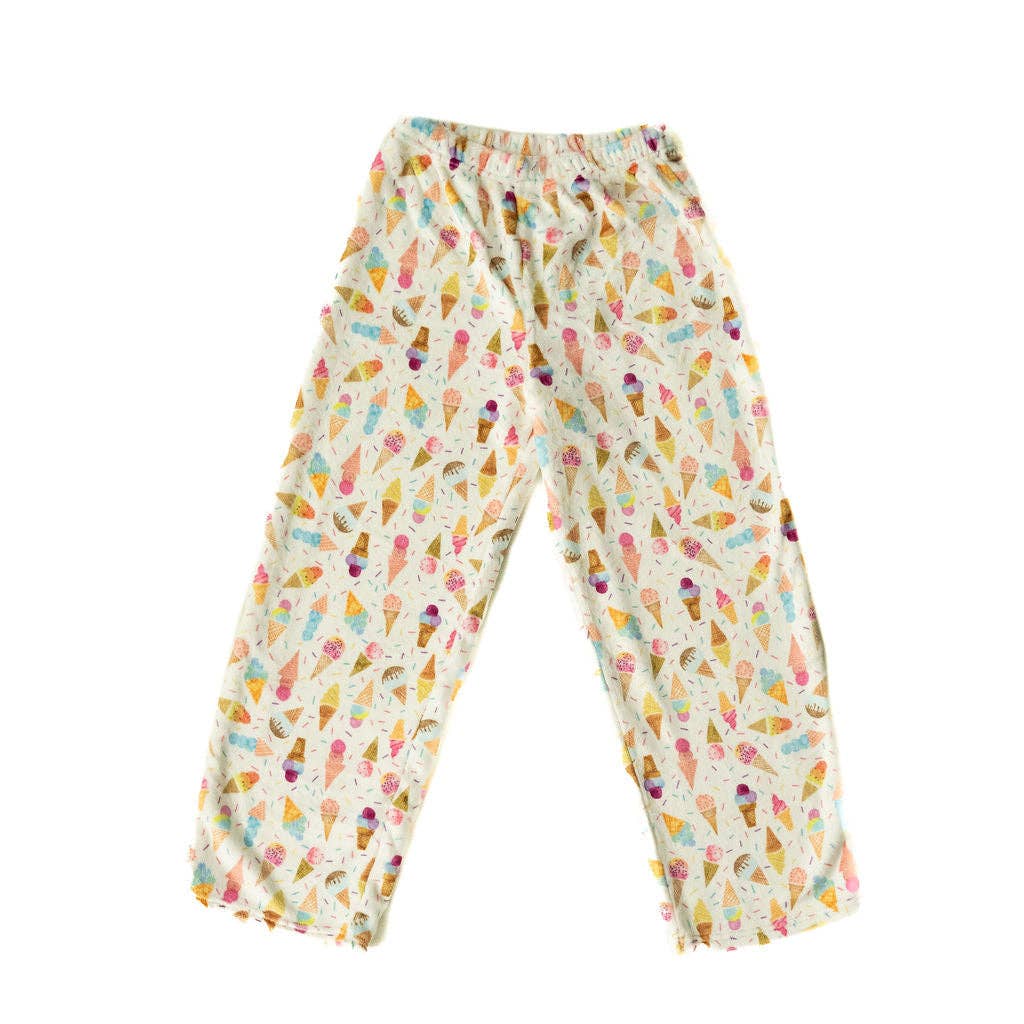 Macaron + Me - Wholesale Lounge Sweatpants/Joggers - Women's - Plush Pants-Ice Cream0