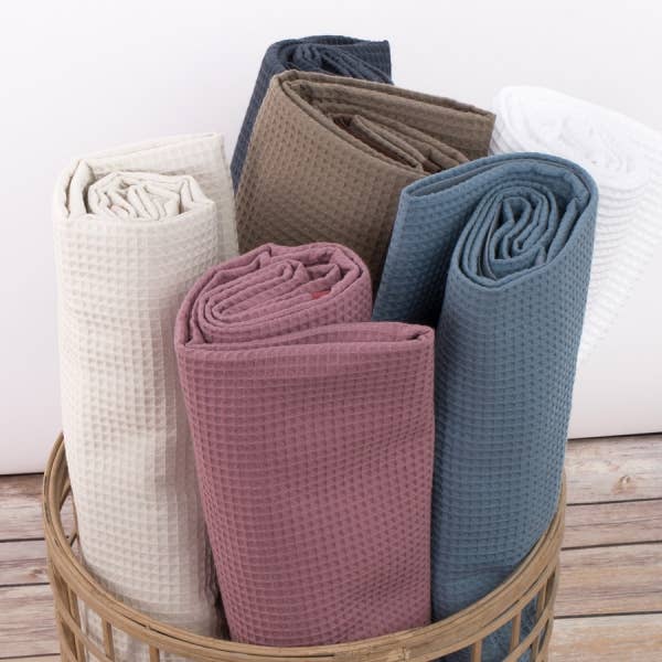 Framsohn Frottier - Wholesale Bath Towel - Hammam waffle piquet - 001 white1