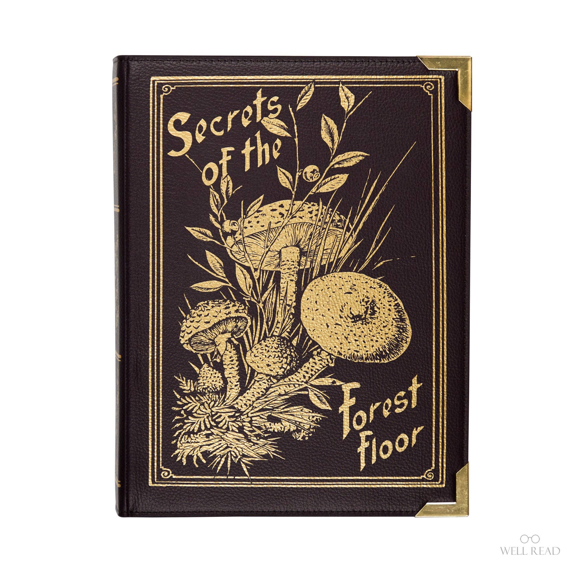 Well Read Company - Wholesale Crossbody Bag - Women's - Luxury Gold Foiled Secrets of the Forest Floor Book Handbag Crossbody Purse0