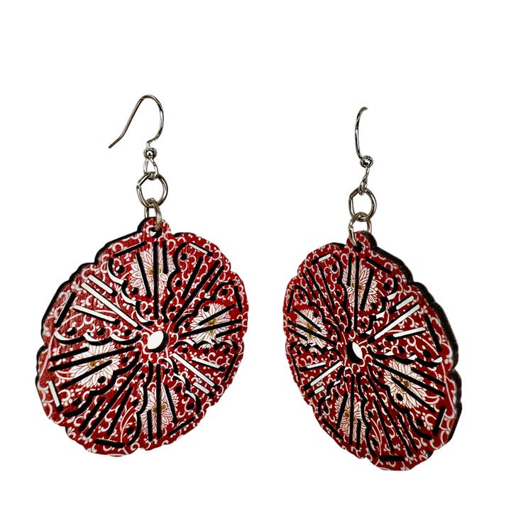 Green Tree Jewelry - Wholesale Dangle Earrings - Moroccan Medallion Earrings #1836