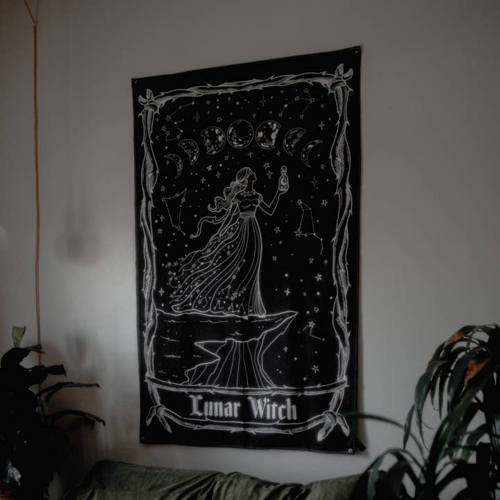 The Pretty Cult - Venta al por mayor Tapices/telas - Tapiz del oráculo de la bruja lunar0