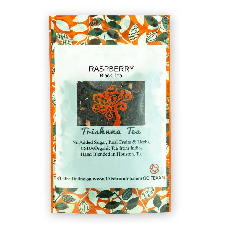 Raspberry Black Tea - 3 OZ for wholesale by Trishnna Tea