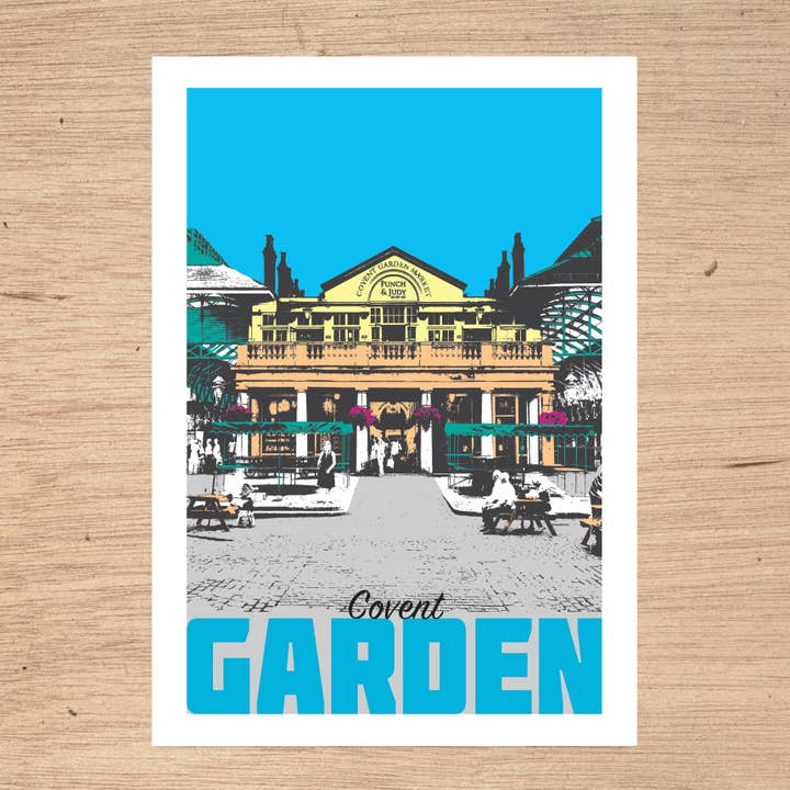 Covent Garden London print for wholesale by Susan Taylor Design