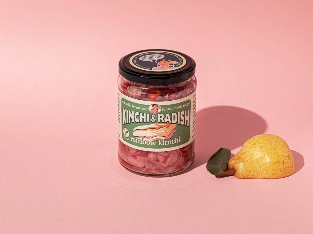 Kimchi and Radish – wholesale Pickled vegetables – Rainbow Kimchi (Vegan, No Chilli, Umami Sweet)1