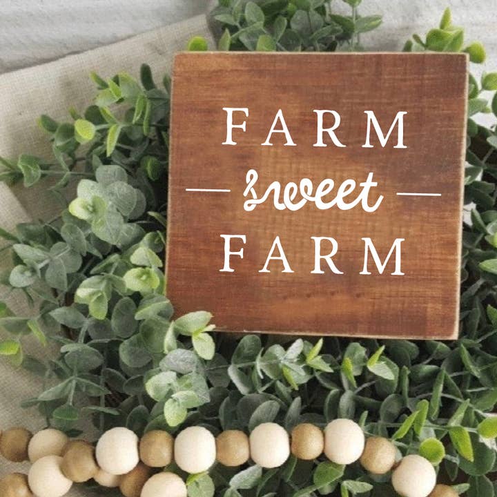 4'' Tier Tray Hand-Painted Wood Sign, Farmhouse Wood Sign, S for wholesale by AH Designs 15