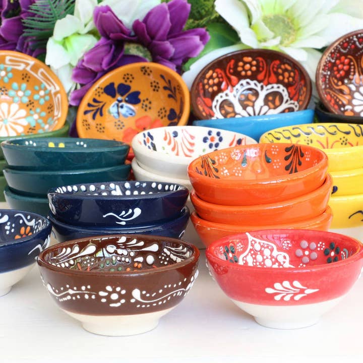 Mediterranean Collection – Großhandel Schüssel – Verschiedene marokkanische Keramikschalen, 30 Stück
