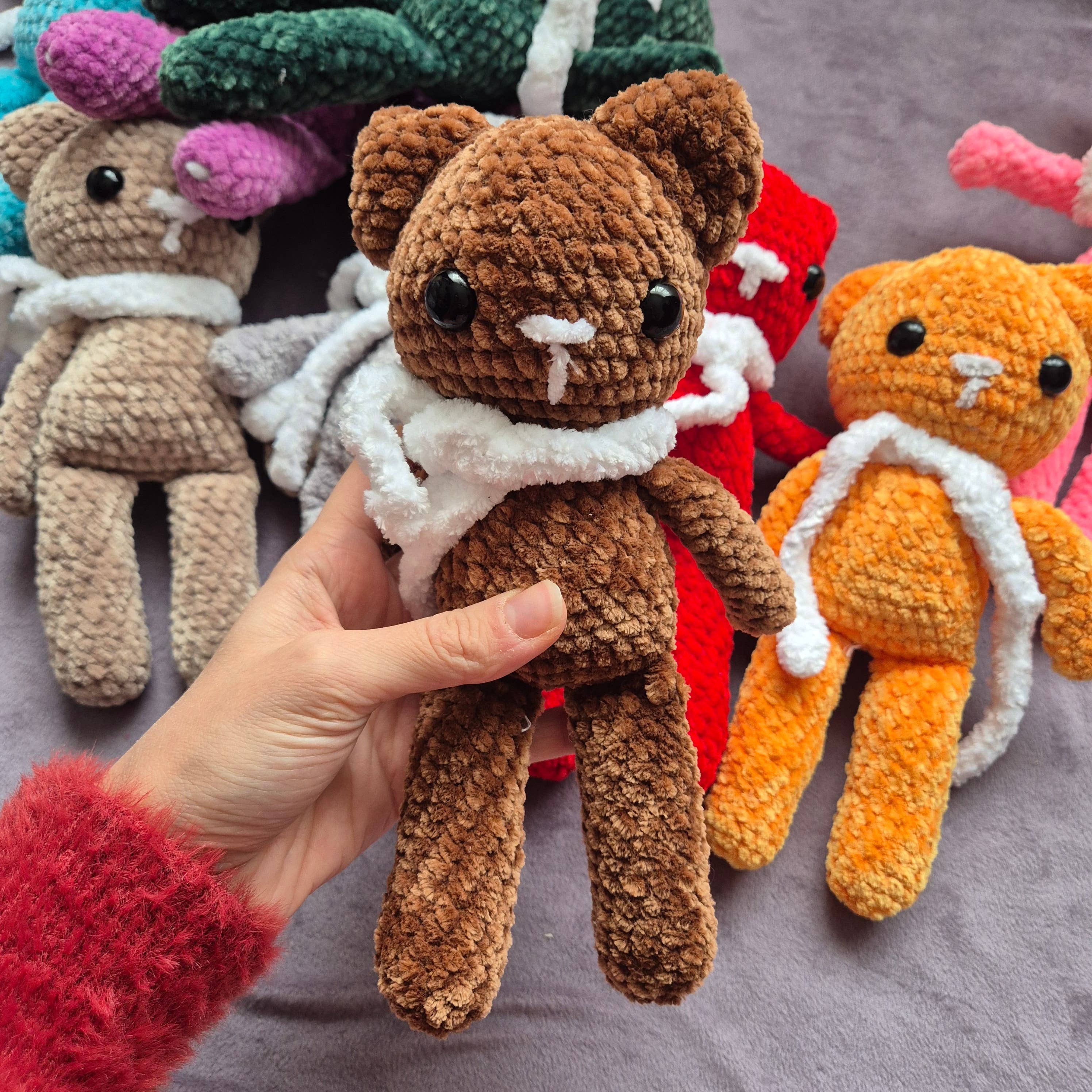 despinacrafting - Vente Peluche – enfant et bébé - Chat en peluche au crochet, jouet en peluche3