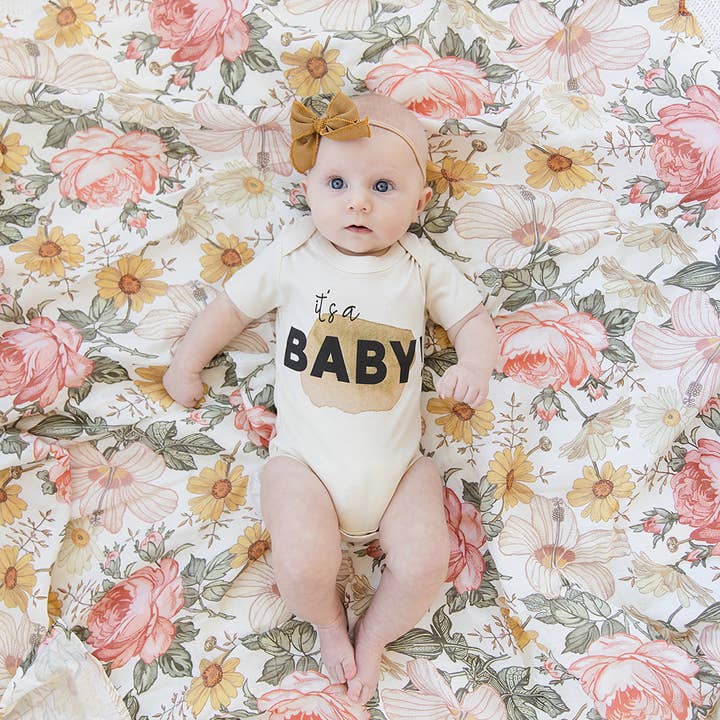 Urban Baby Co. - Vente Body (sans pieds) – bébé - Cache-couche bio It's a Baby Pregnancy Announcement