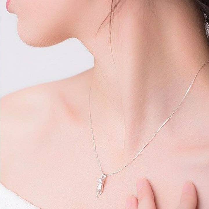 Ashlen - Wholesale Pendant/Charm Necklace - DANGLING KITTY NECKLACE5