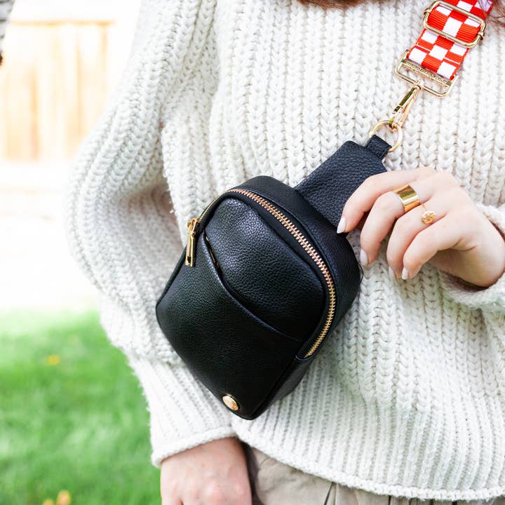 modern and chic - Wholesale Bag Strap - Women's - Lizzie Checkered Adjustable Bag Strap12