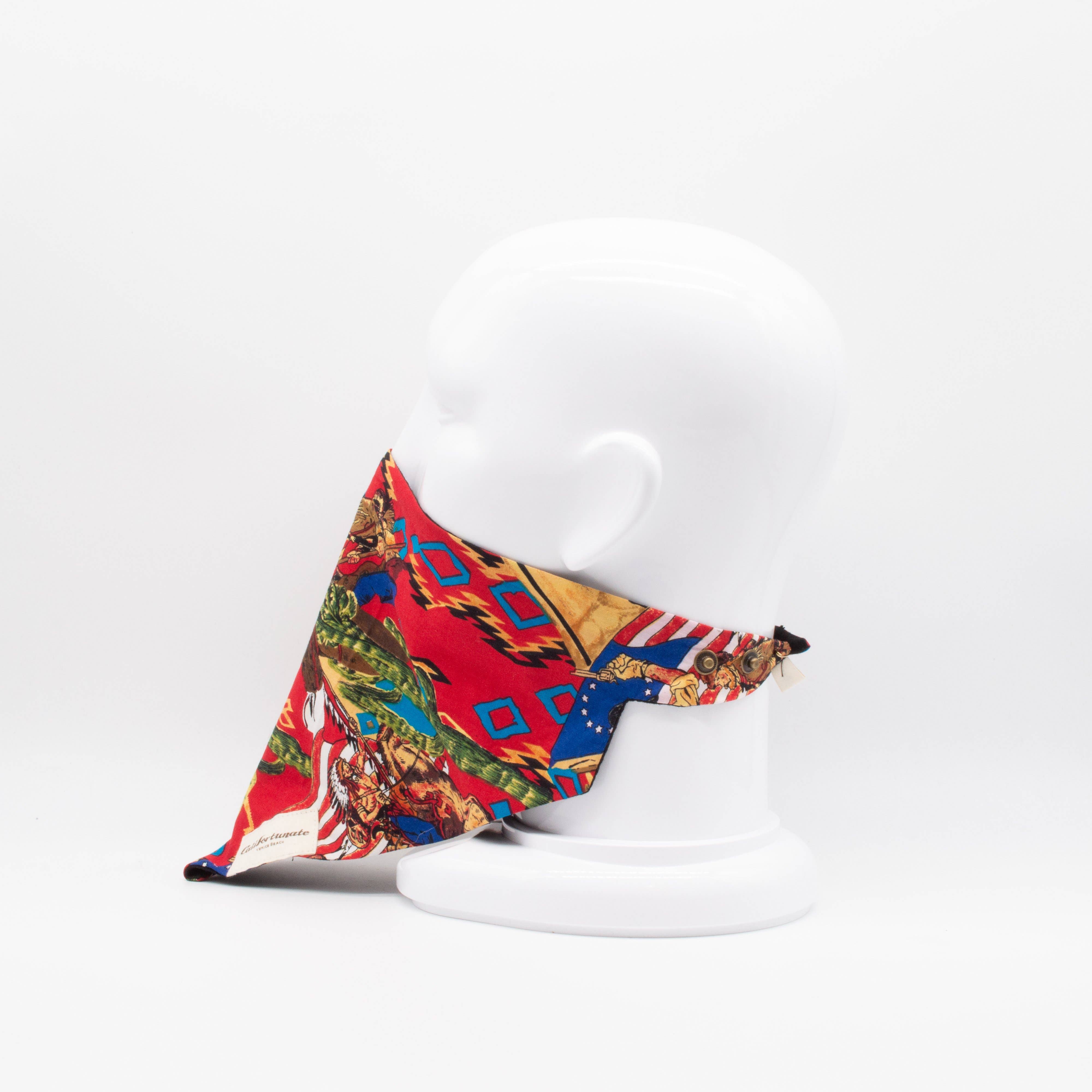 Maskdanna by Califortunate - Vente Masques jetables non médicaux - MASKDANNA ROUGE INDIEN2