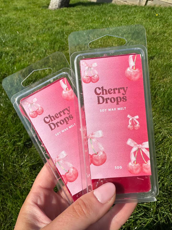 Cherry Drops Wax Melt Bar for wholesale by Firefly Handmade Creations ltd