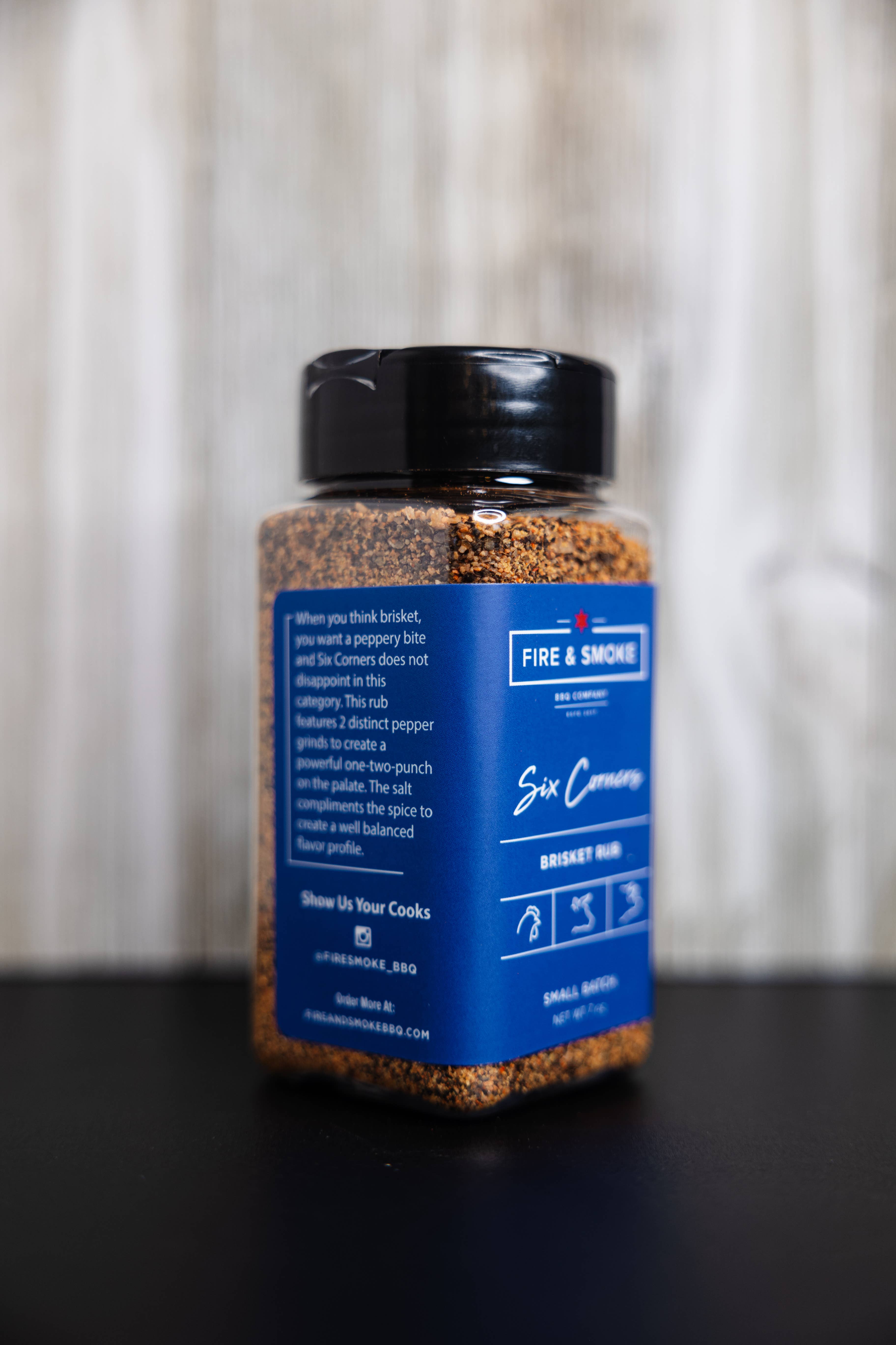Fire & Smoke BBQ Company - Vendita all'ingrosso Mix di spezie - Six Corners - Rub per Brisket2