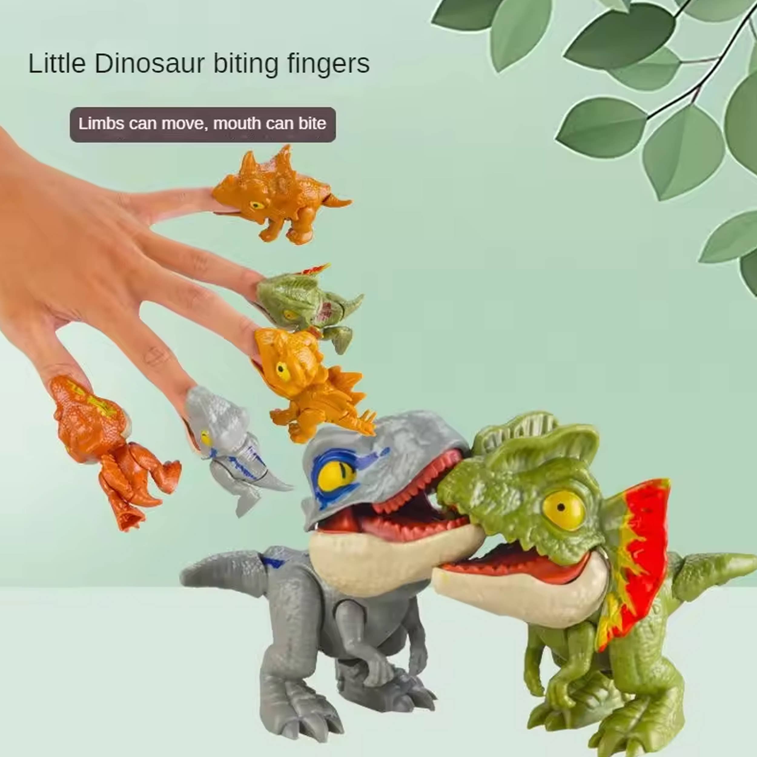 PR GROUPS LLC - Wholesale Finger puppet – Child & baby - Dinosaur Finger Biting Kids Toys  - Assorted2