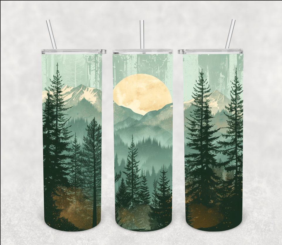 So Peachy Designs - Wholesale Insulated Mug/Tumbler - Mountain Tumbler, Mountain Scenic View Cup 1