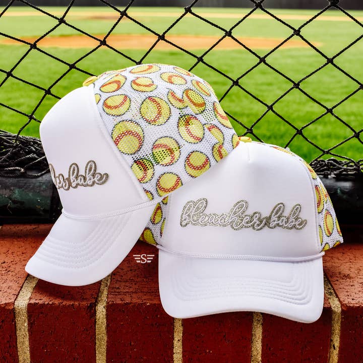 Flying S Company - Wholesale Baseball Cap - Women's - Bleacher Babe Printed Mesh Sport Trucker Cap