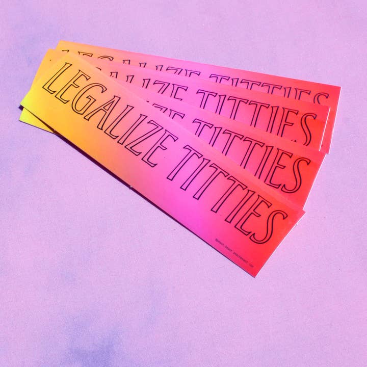 Autocollant en vinyle Legalize Tit Novelty pour la vente par Peach Beast