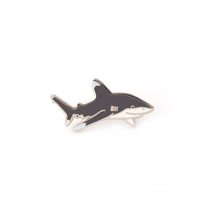 Mini Oceanic Whitetip Shark Pin for wholesale by Shoal