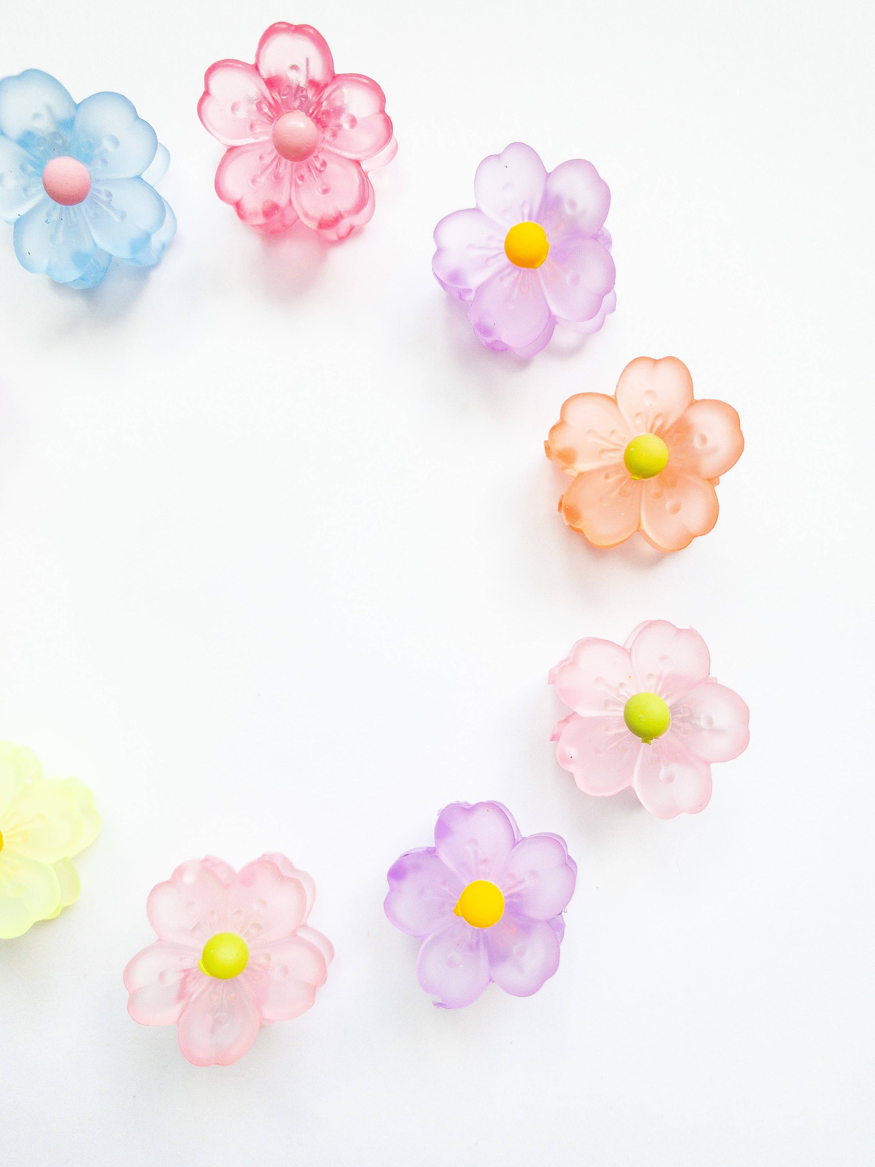 Eggy Cakes - Wholesale Hair Clip - Kids - Sakura Flower Small Hair Claws2