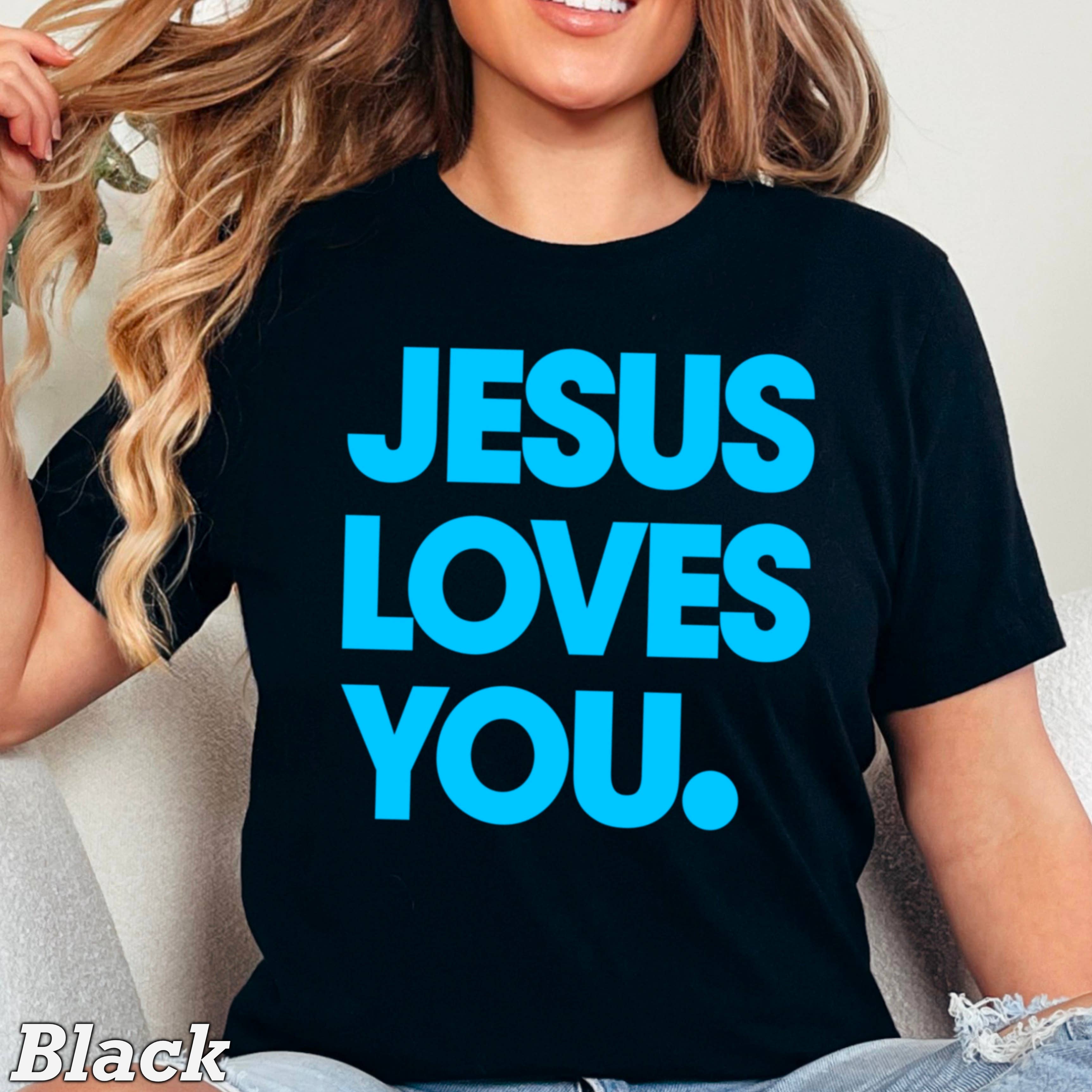 Shoppe SHC - Wholesale Screen Printed T-Shirt - Women's - Jesus Loves You Christian T-Shirt | Comfort Colors5