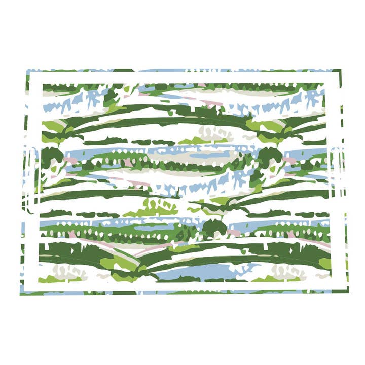 Blue Harmony Acrylic Tray for wholesale by By Robin Raymond