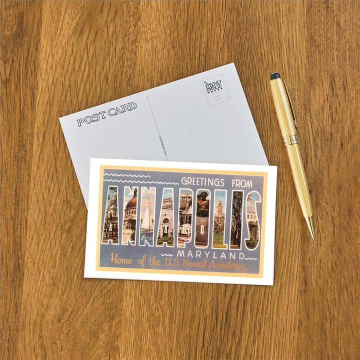 Found Image Press - Wholesale Postcard - Postcard MD-199 Greetings from Annapolis1
