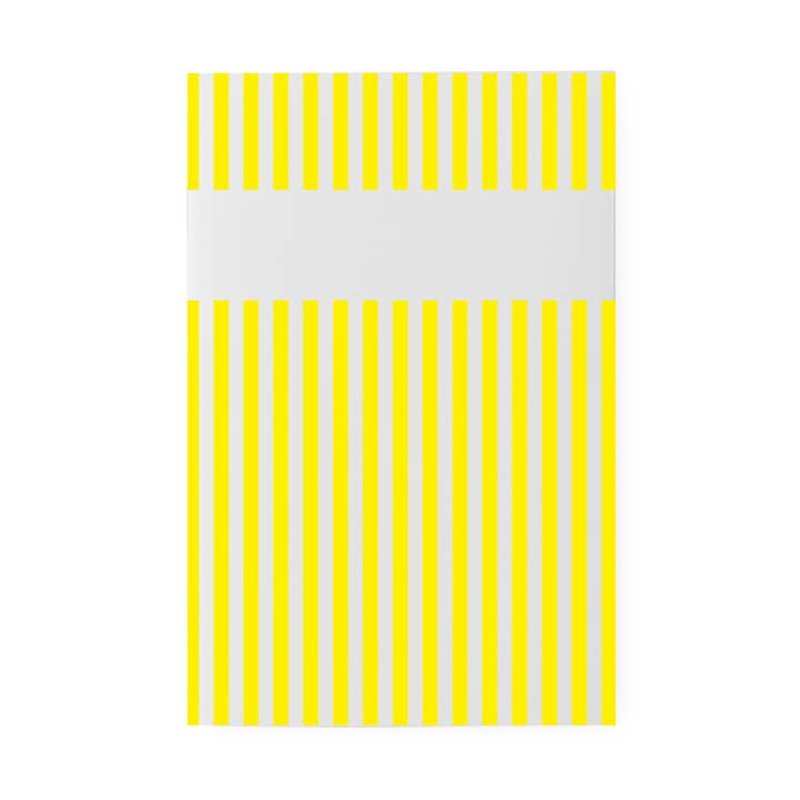Fluorescent Yellow Striped Notebook - Pantone 803 for wholesale by Supereditions