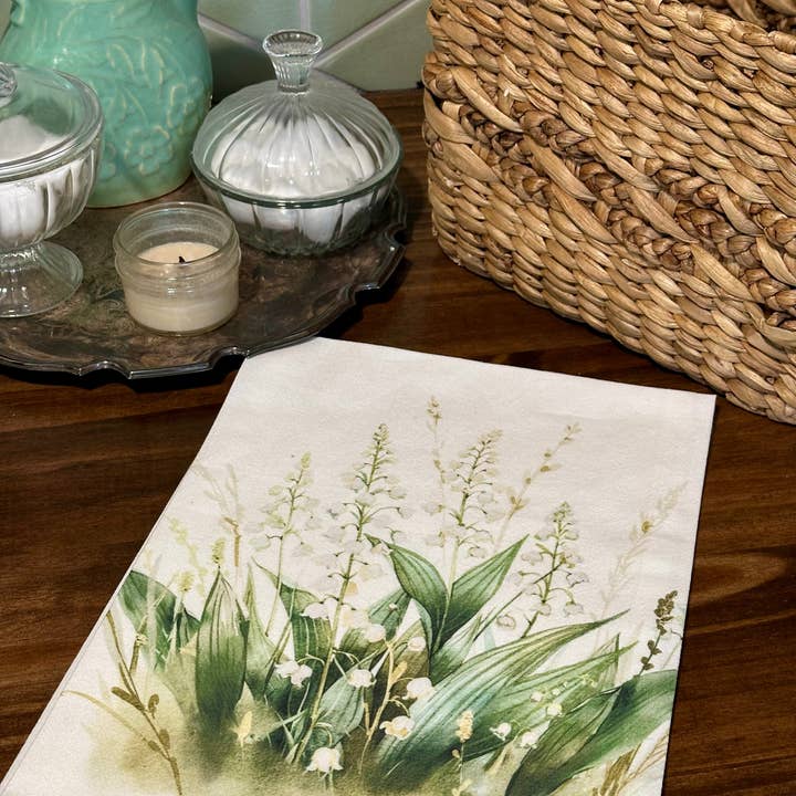 Brown Lillie – wholesale Kökshandduk – Liljekonvalj 28" Bästa Kökshandduk | 100% Ringspunnen Bomull5