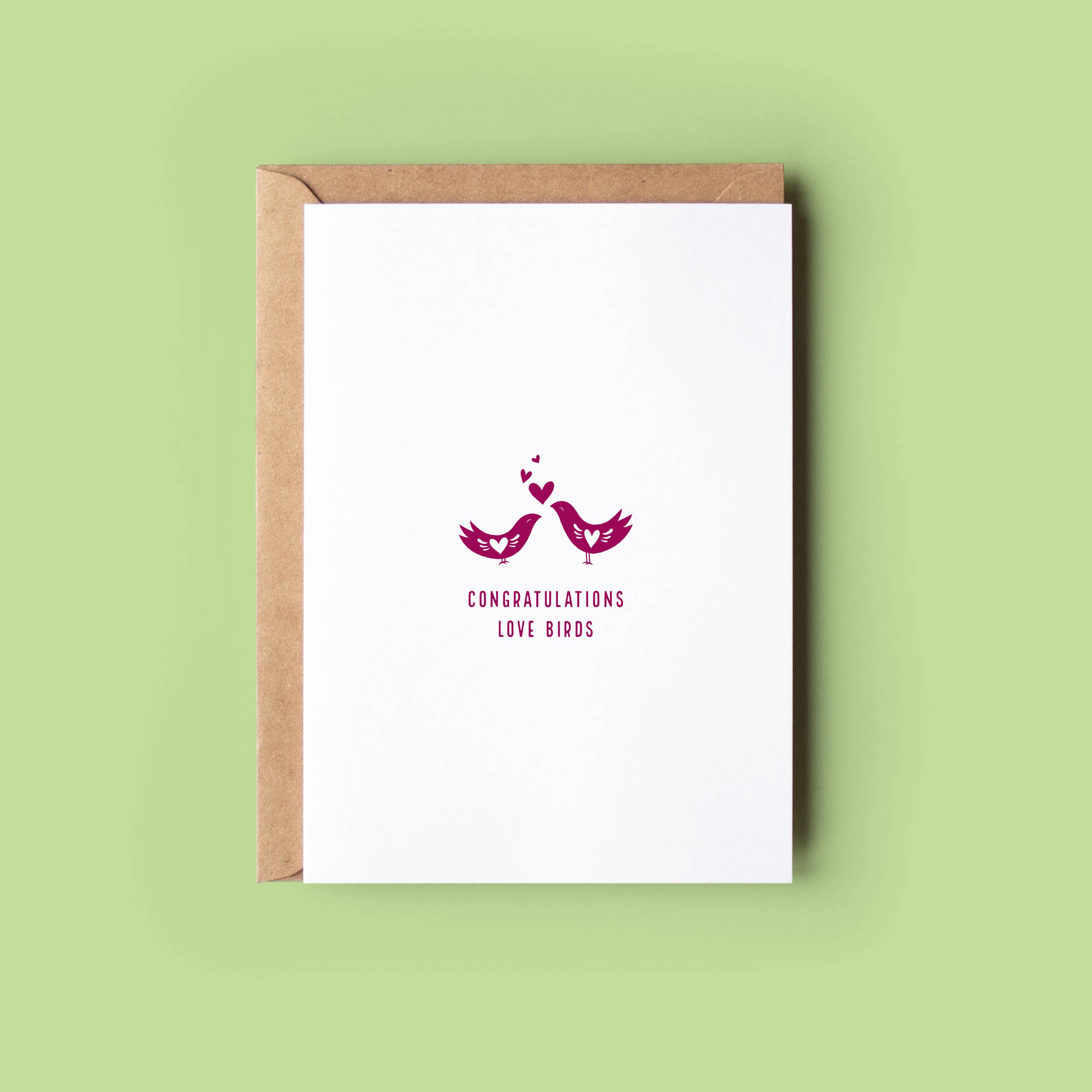 Wonky Cards – wholesale Congratulations card – Congratulations Love Birds