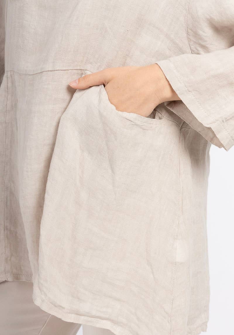 LINEN & COTTON HOUSE - Wholesale Tunic - Women's - 4238 TUNIC IN LINEN SPRING SUMMER CLOTHING 12